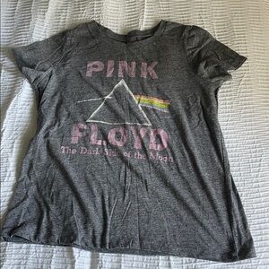 Pink Floyd Heather Gray Tee with Pink Accents